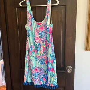 Lilly Pulitzer Jarrett ROMPER “Multi Beach You To It” XL